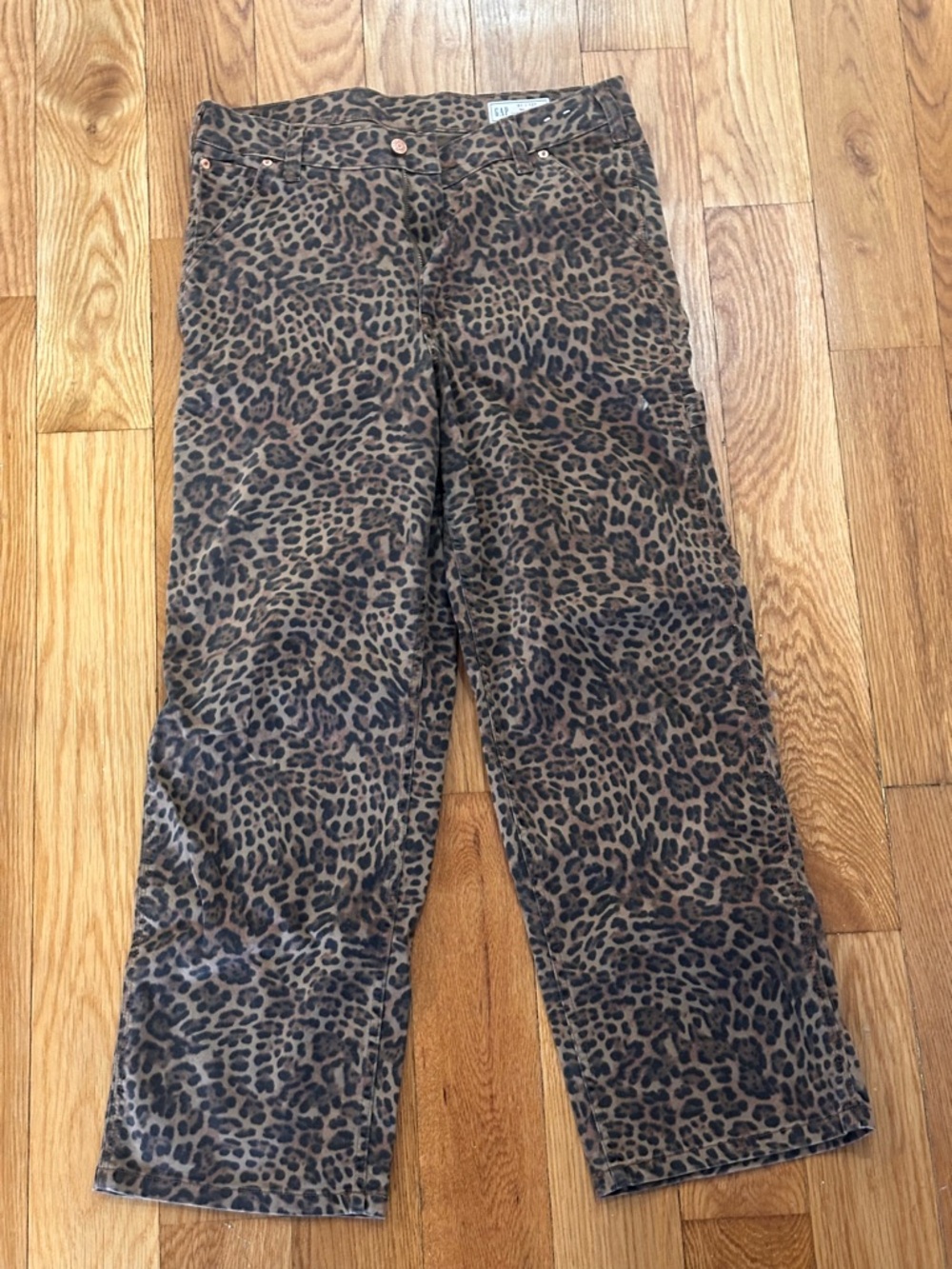 GAP Leopard Print Jeans - Brown & Black